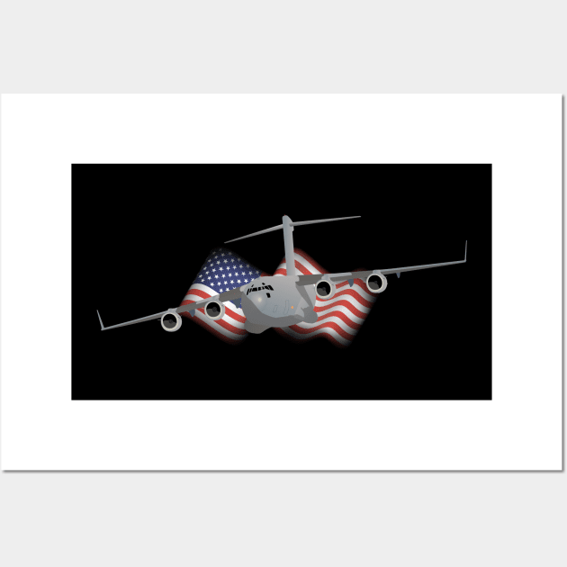 C-17 US Air Force Airplane Wall Art by NorseTech